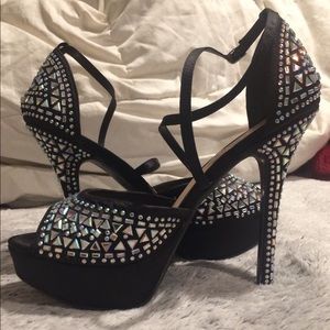 ZigiSoho Bedazzled High Heels (Size 8)